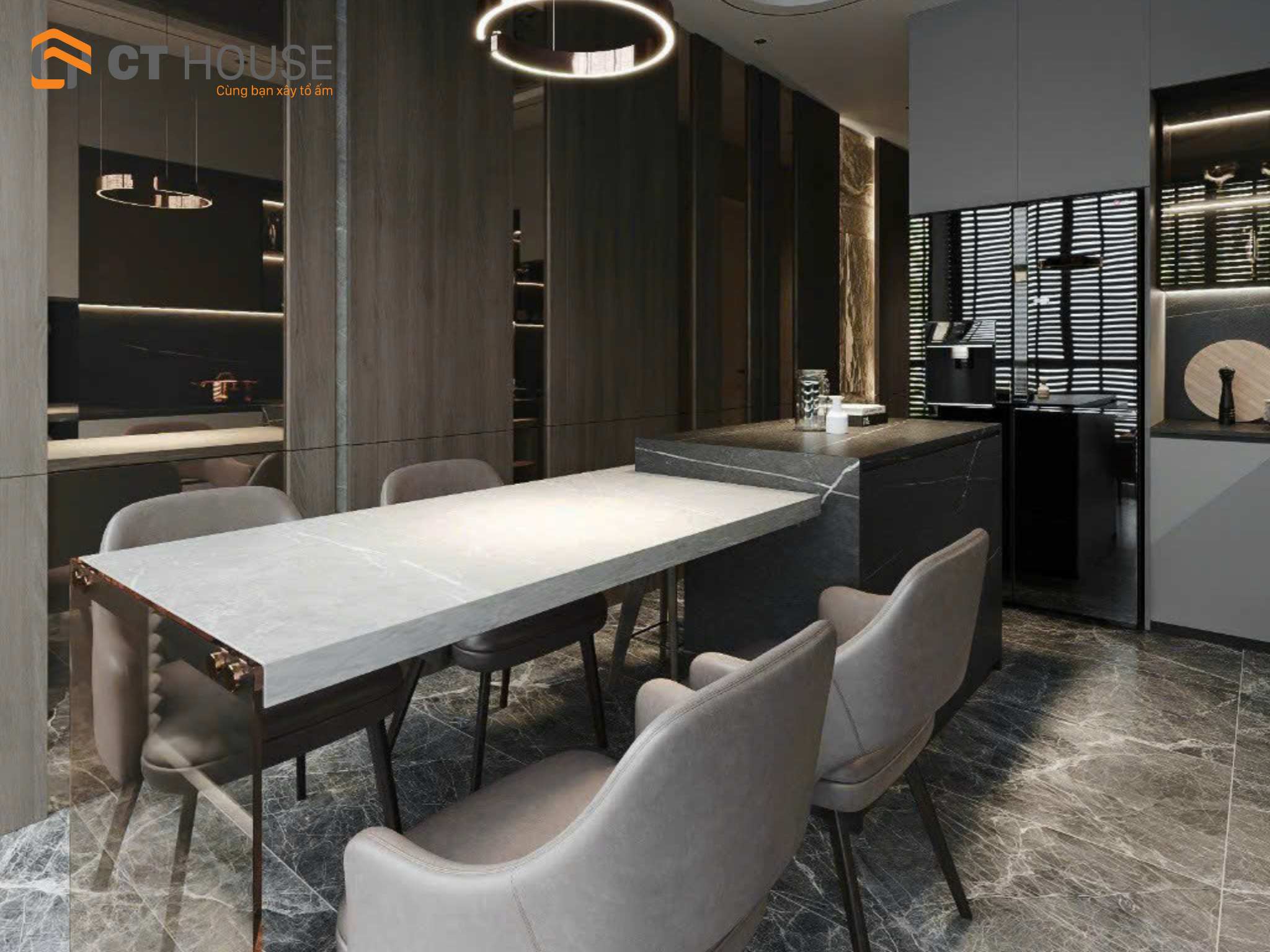 Mẫu thiết kế căn hộ chung cư phong cách hiện đại 50m2 - Ảnh 17