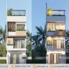 Mẫu thiết kế nhà phố hiện 5x16,5m tính tế và hiện đại - NP007