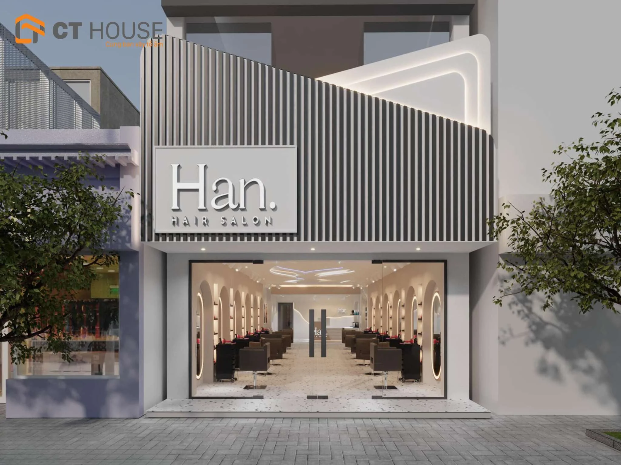 Thiết kế shop Han Hair Salon